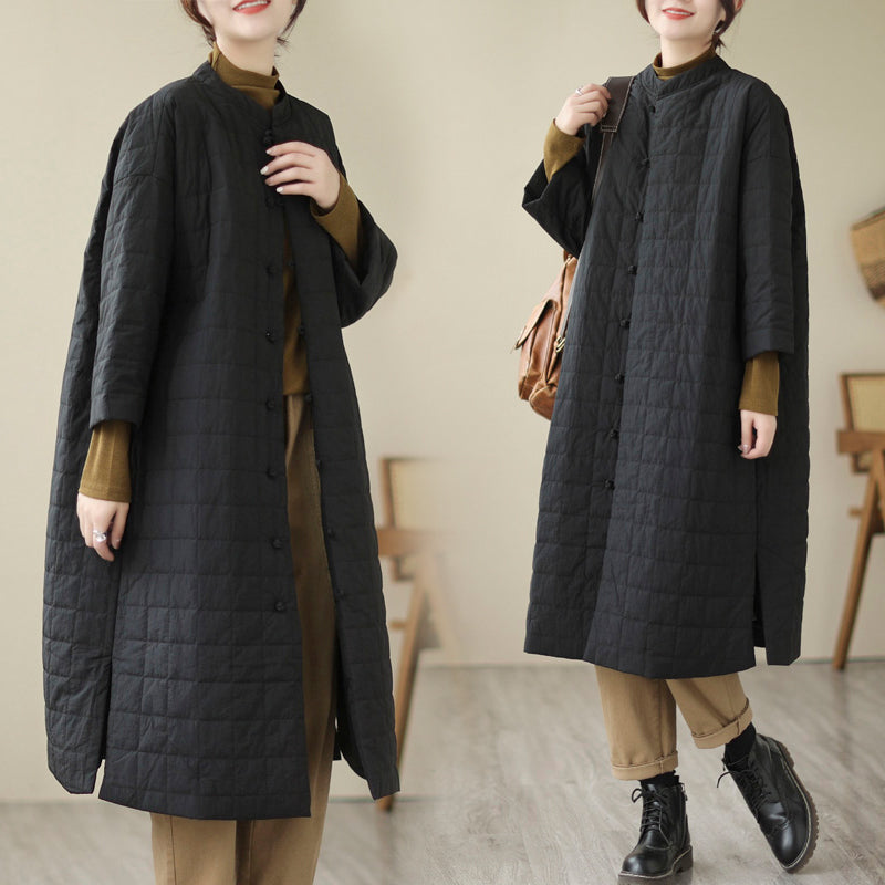 Women's Retro Chinese Knot Button Cotton Coat