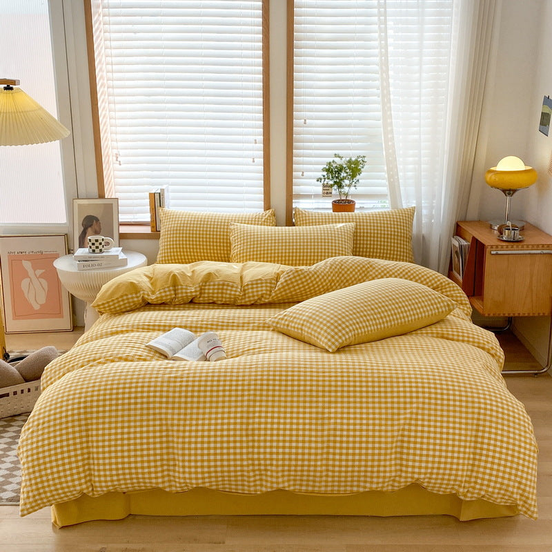Pure Cotton Class A Four-piece Quilt Cover Household Pure Cotton Bed Sheet Duvet Cover