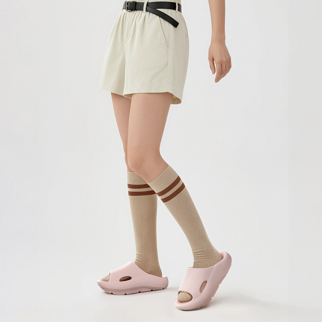 Women's Thick-soled Slide Sandals With A Higher Heel At The Back