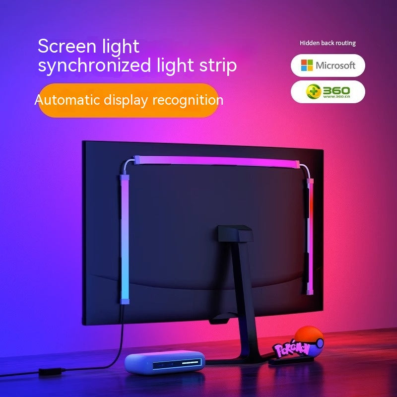 إضاءة خلفية محيطة لشاشة حاسوب الألعاب المكتبي بتقنية RGB
