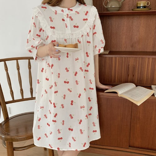Cute Cherry Sweet And Loose Pajamas