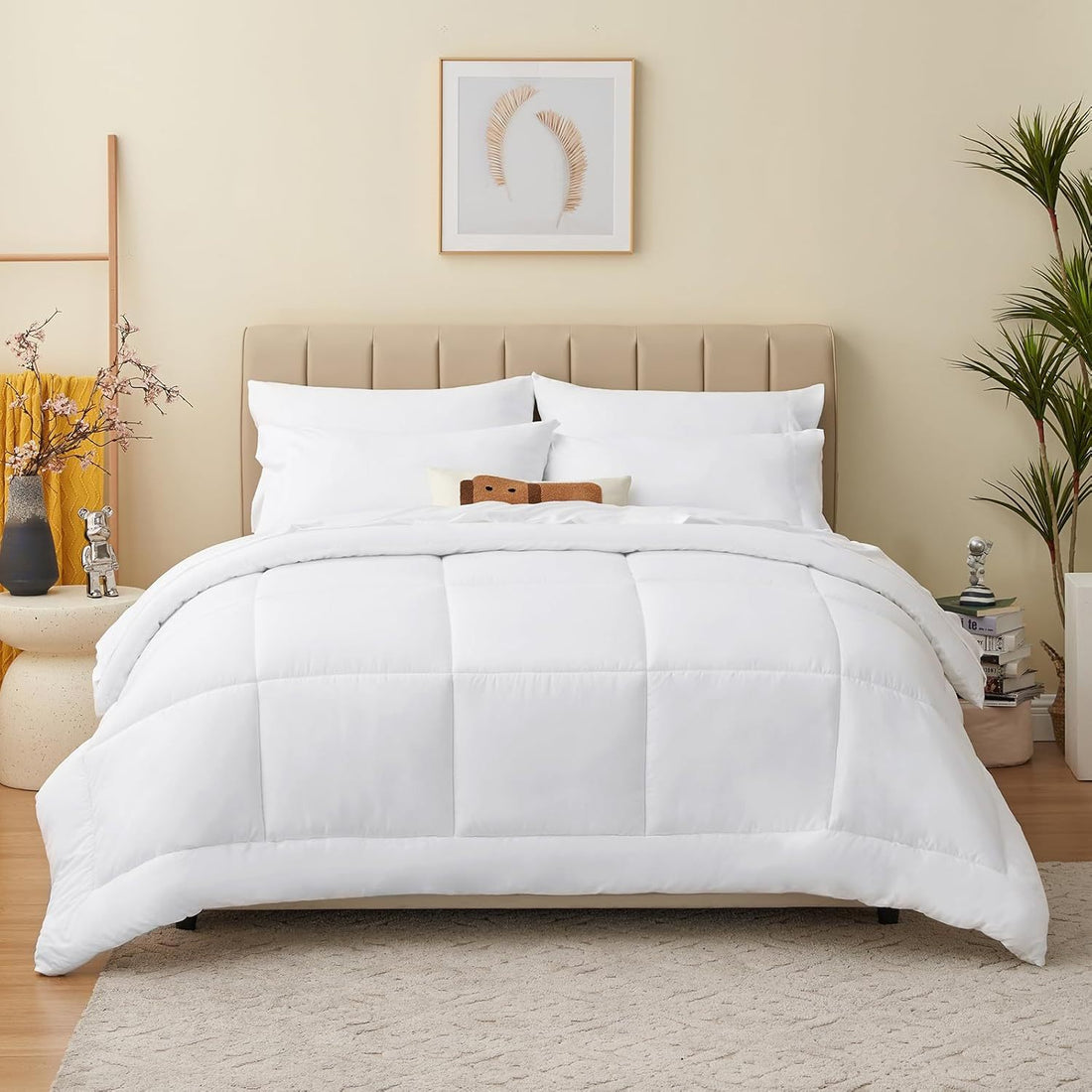 Solid-color Quilt All-season White Duvet Insert