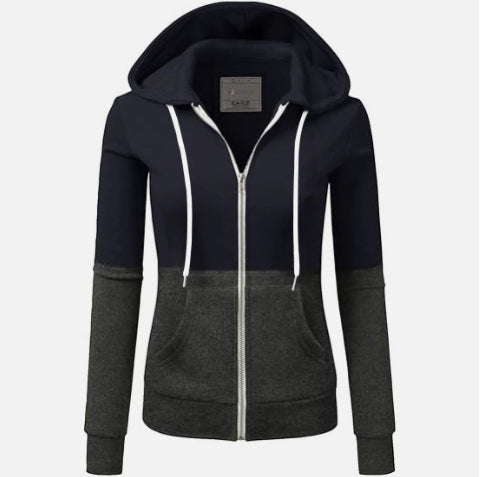 Colorblock Hood Drawstring Hooded Drawstring Hoodies