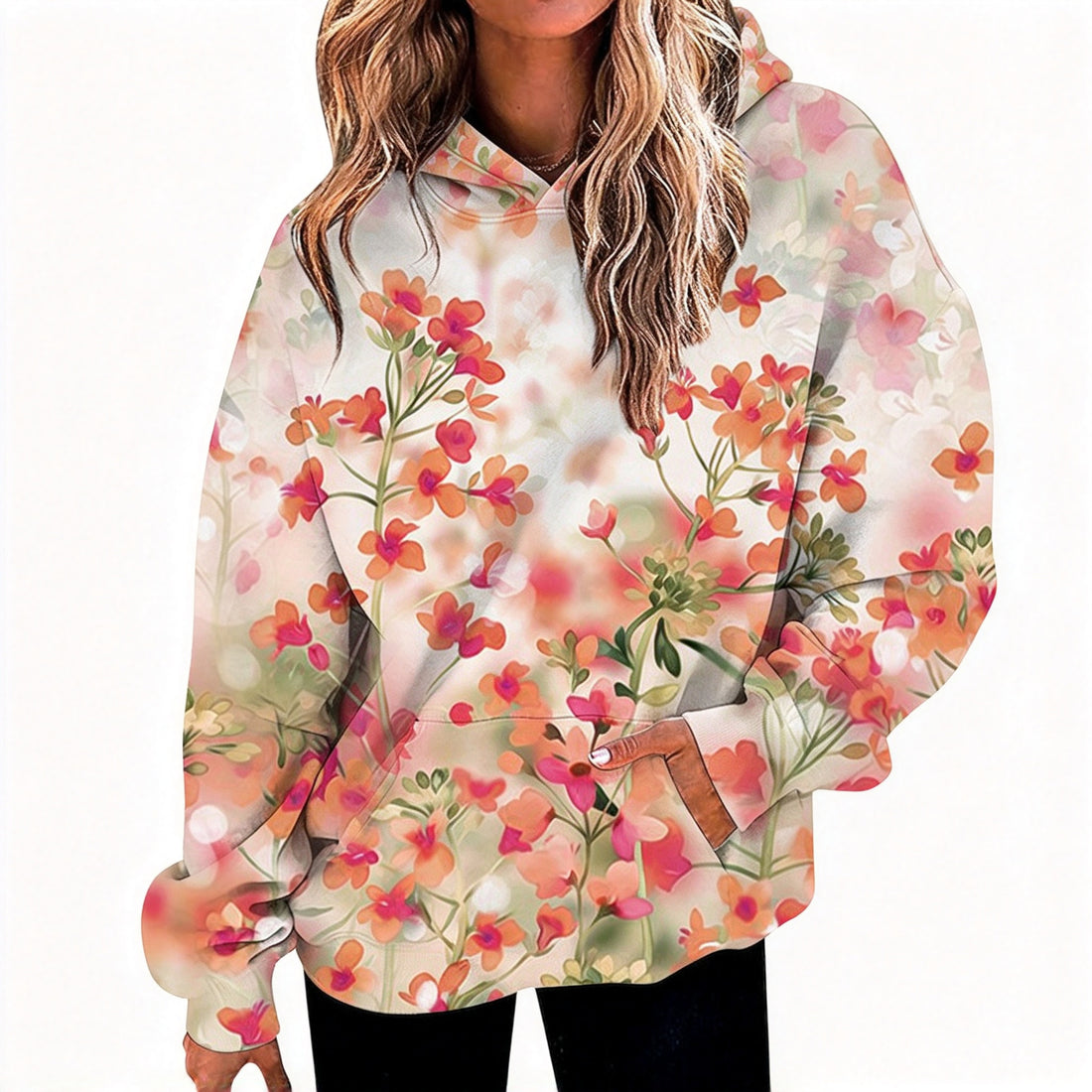 2026 Crossborder New Product 3D Printed St. Patrick's Day Shamrock Hooded Pullover For Women