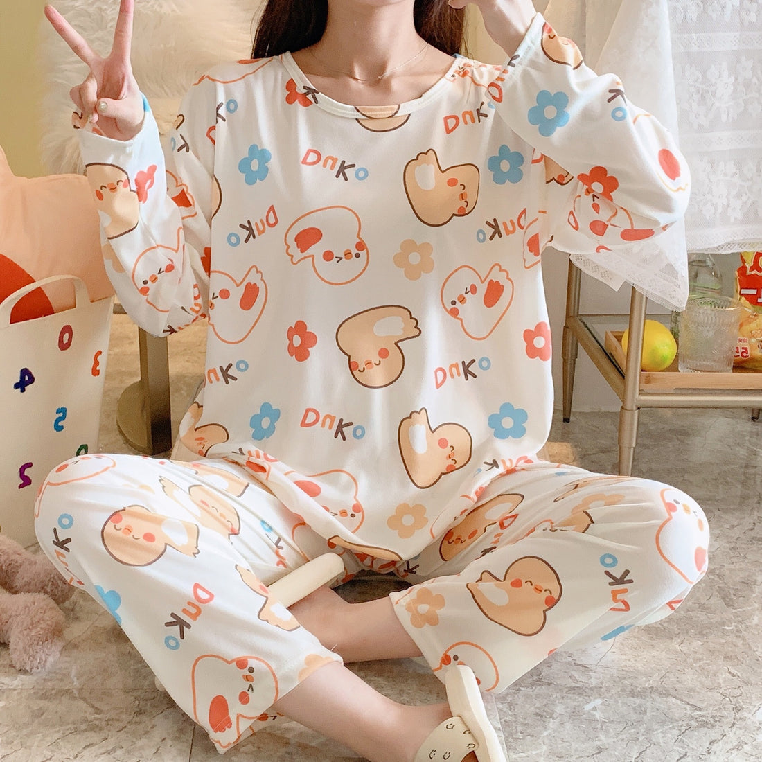Women's Pajamas Spring And Summer Thin