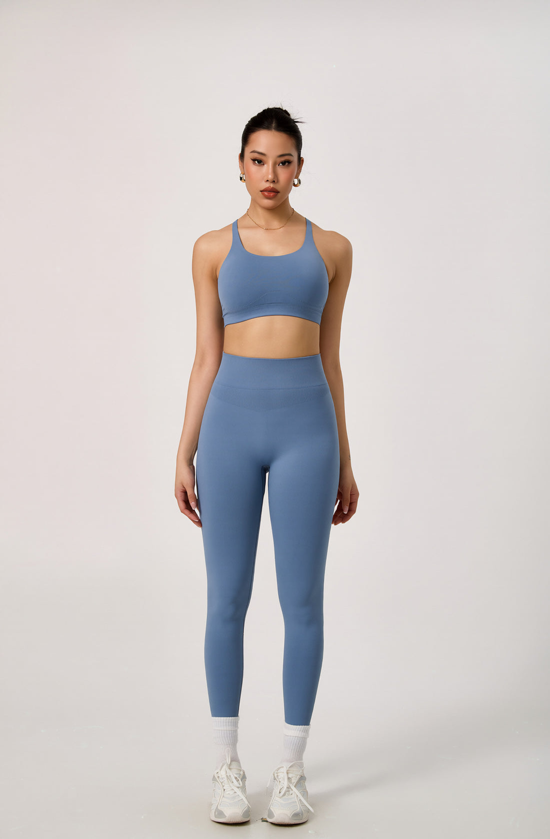 European And American Cross-border Seamless Sports Bra, Backless Bra, Waist-cinching And Hip-lifting Long Pants, Outdoor Fitness Wear, Yoga Set