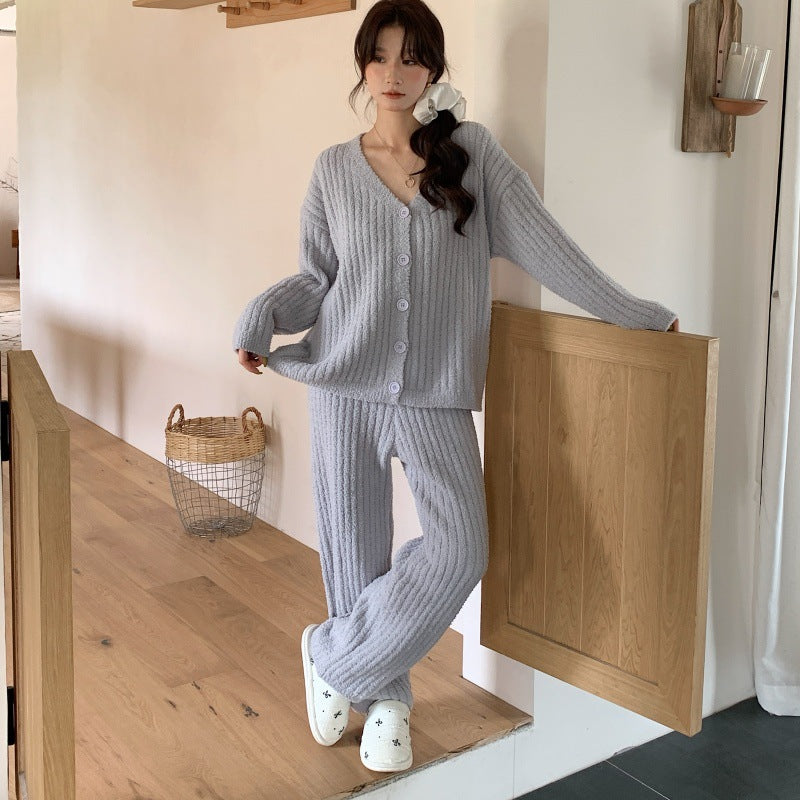 Women's Winter New Thick Thermal Pajamas Suit