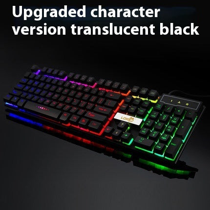 لوحة مفاتيح ألعاب صناعية مضيئة بمنفذ يو إس بي (USB)