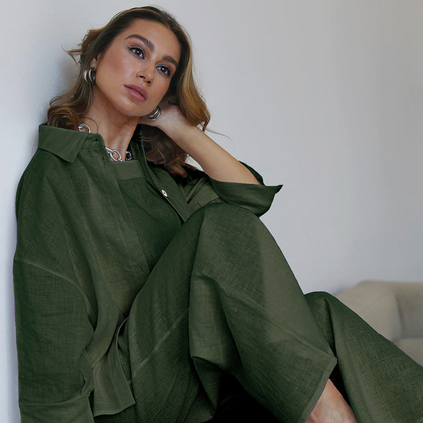 French Pajamas Short Sleeve Vest Outside Trousers Three-piece Set