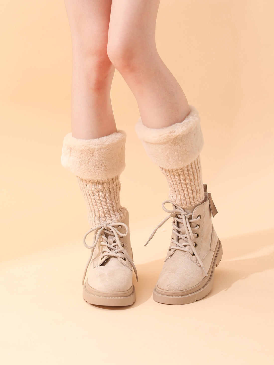 Fashion New Style Autumn Winter Thermal Ankle Sleeve Knitted Acrylic Leg Guard War Boot Socks