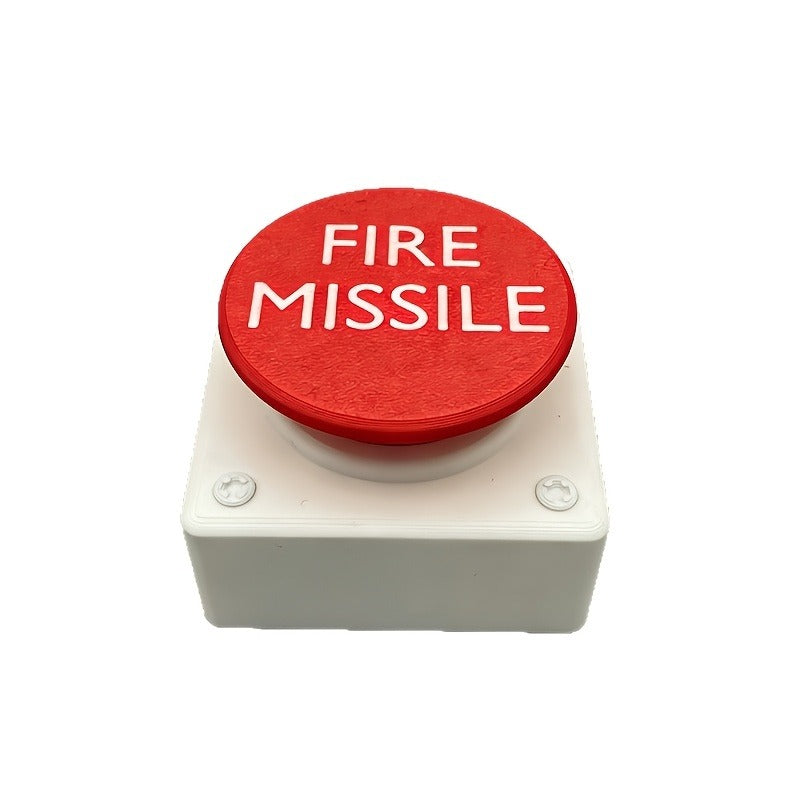 Missile Launch Button Toilet Flush Cover, Funny Fire Missile Toilet Tank Button Decoration, Creative Bathroom Decor Gift, Novelty Toilet Accessories