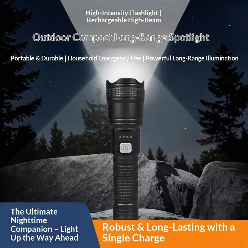 Rechargeable Outdoor High-intensity Mini Ultra-bright Long-range Flashlight