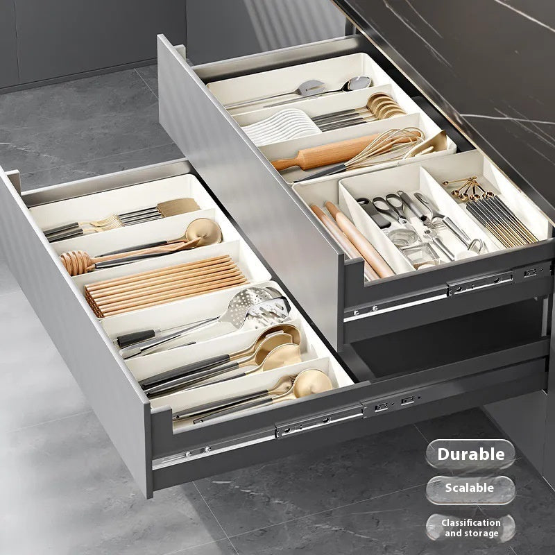 Fashion Separated Retractable Kitchenware Classification Box