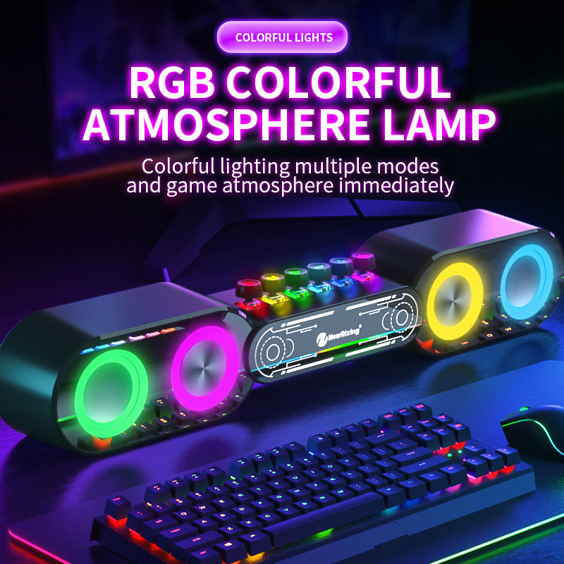 مكبر صوت بلوتوث للألعاب بإضاءة RGB ملونة