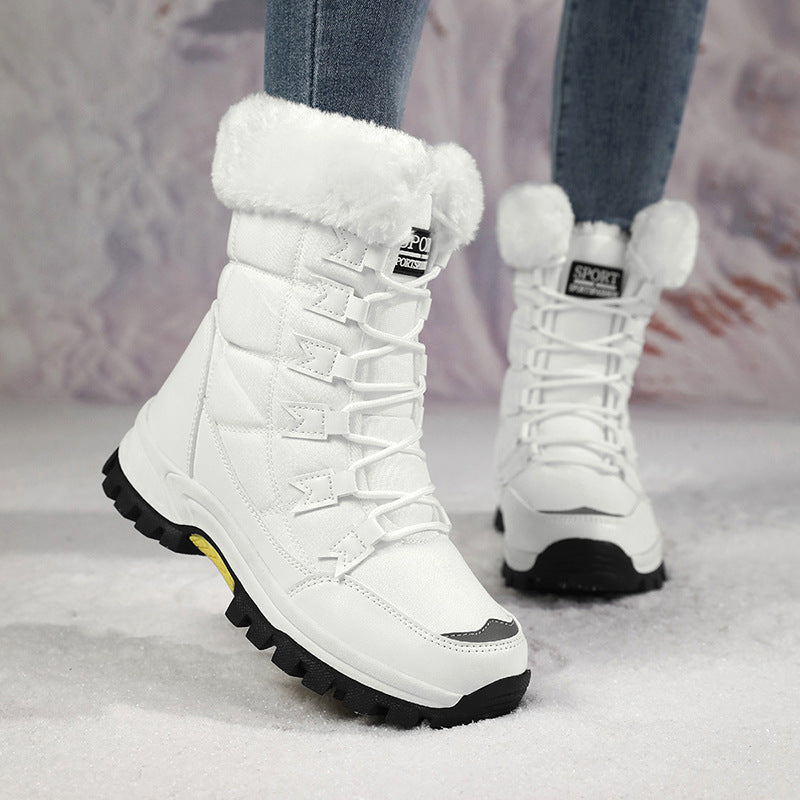 Fleece-lined Extra-thick Outdoor Hiking Boots From Northeast China
