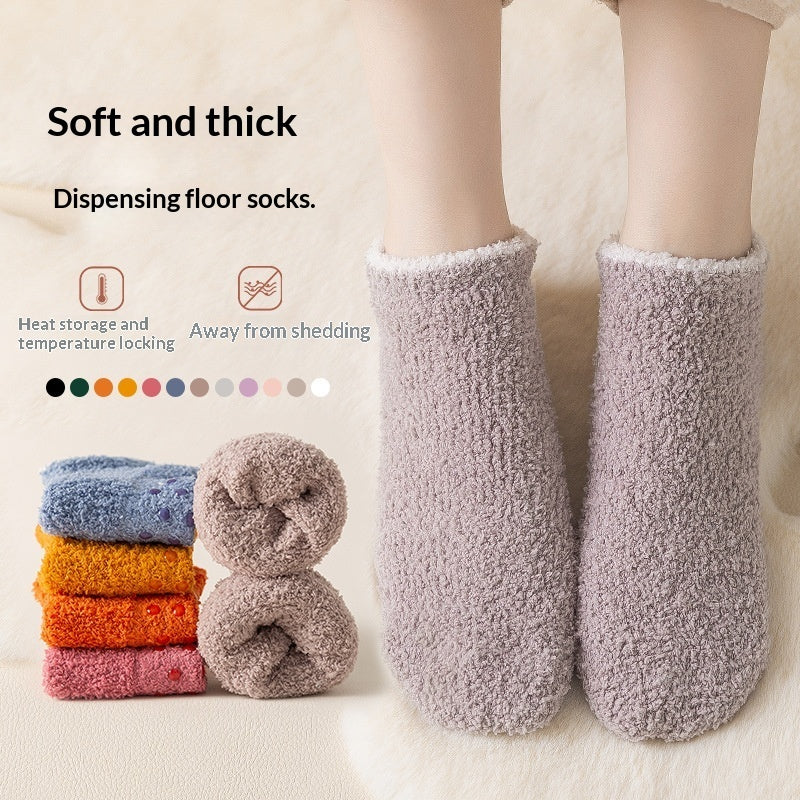 Thickened Floor Sleep Socks Warming Ankle Socks