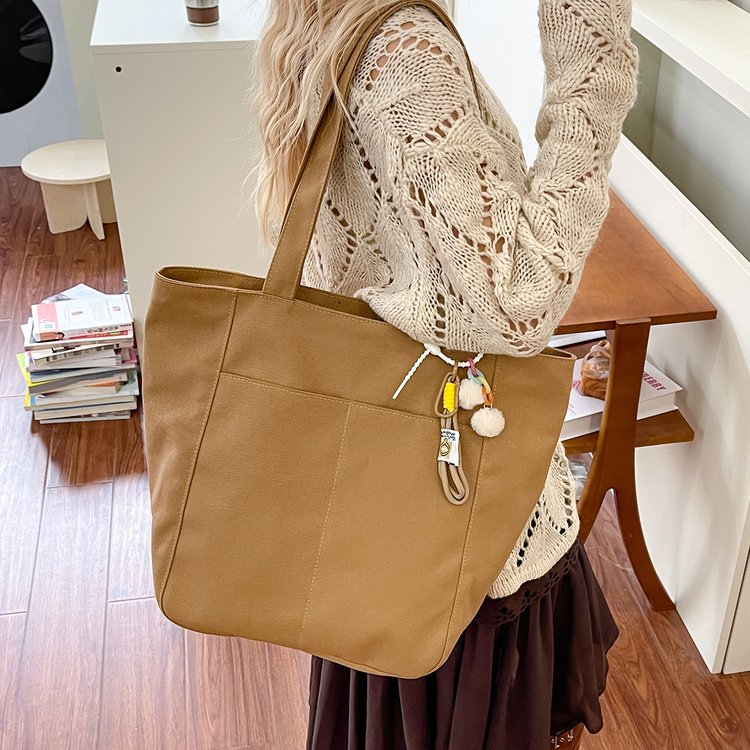 Canvas Casual Large Capacity Shoulder Bag For Women