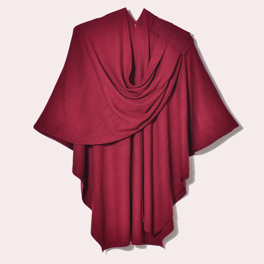 Women's Knit Solid Color Belted Shawl Coat, Women's Portable All-Match Warm Tassel Cardigan Elegant Coat