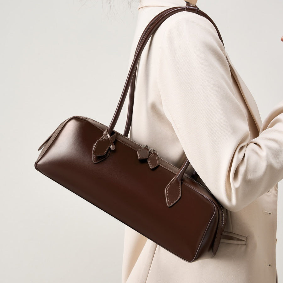New Special-interest Design Shoulder Large Capacity Cowhide Underarm Bag