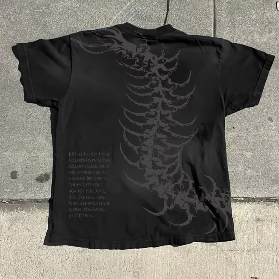 Retro Cotton Printed T-shirt For Men