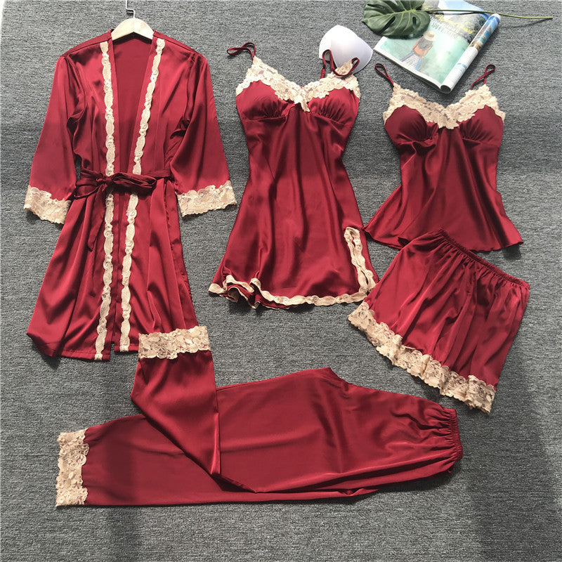 Women's Fashion Casual Sling Homewear Pajamas Set