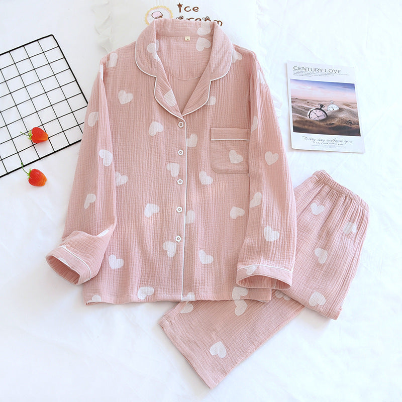 Women's Cotton Crepe Pajamas Suit